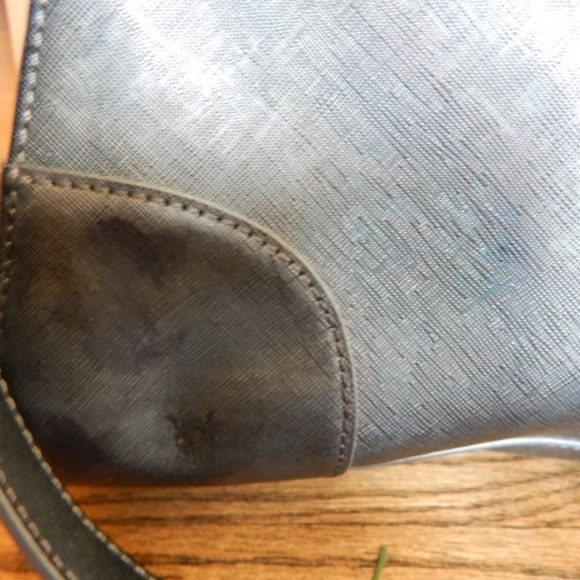 Tory Burch blue/grey stephano Robinson tote bag. - Picture 6 of 15